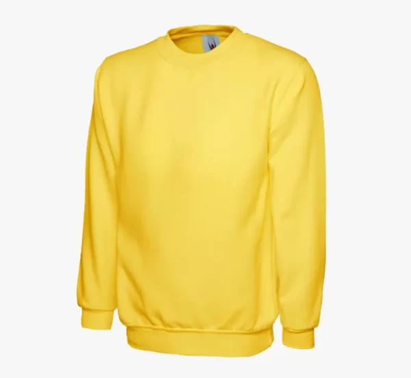 uneek sweatshirt yellow