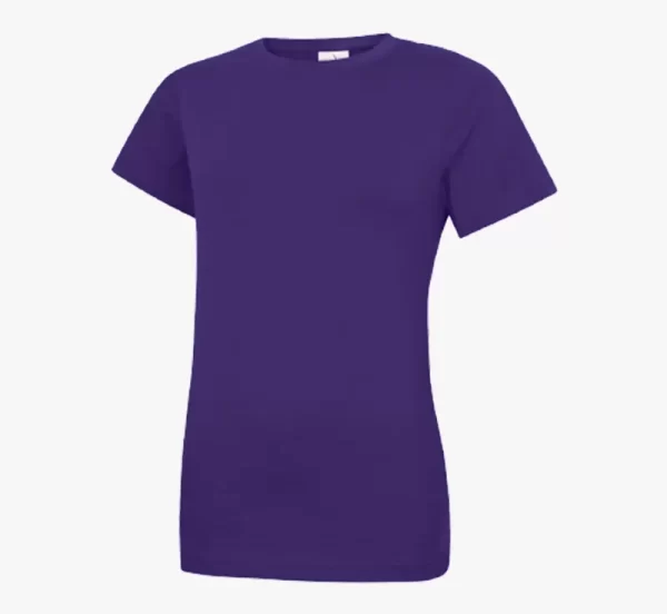 ladies tshirt uneek purple