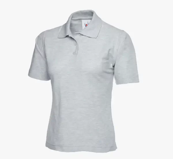 Uneek Ladies Polo Shirt heather grey