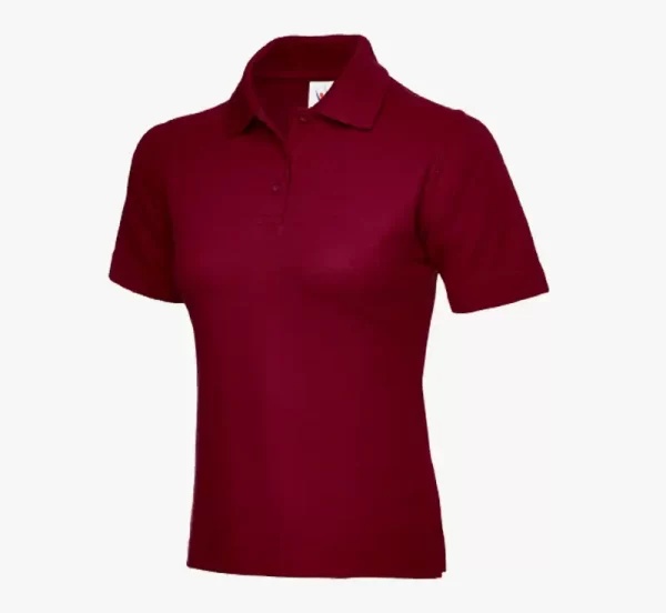 Uneek Ladies Polo Shirt maroon