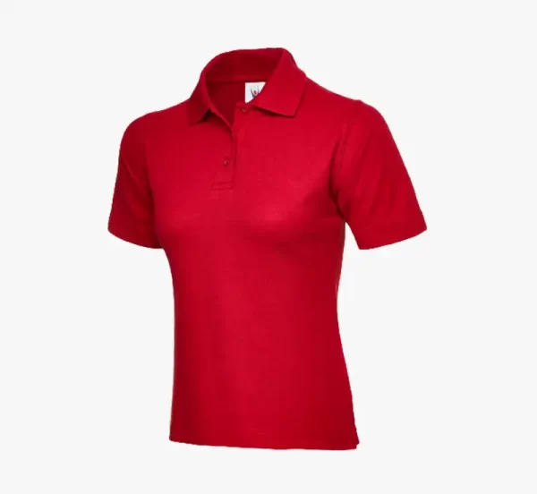 Uneek Ladies Polo Shirt red