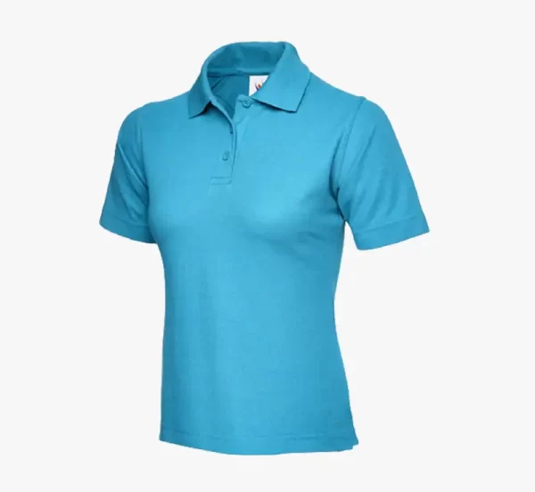 Uneek Ladies Polo Shirt sky blue