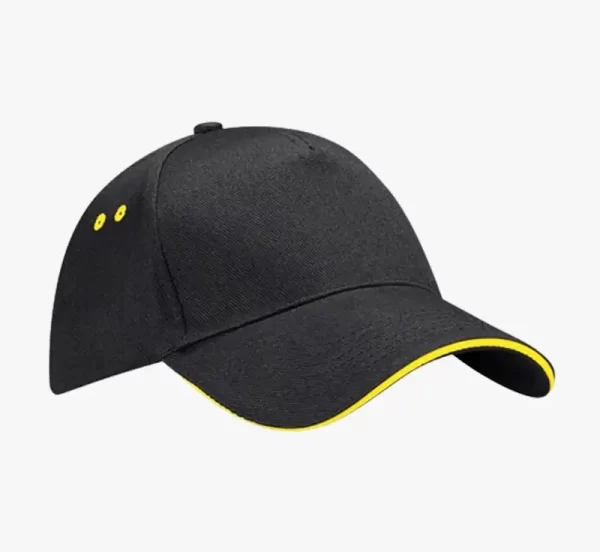Beechfield Ultimate Contrast Cap black yellow