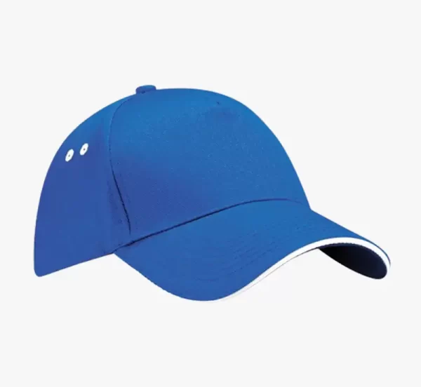 Beechfield Ultimate Contrast Cap royal blue white