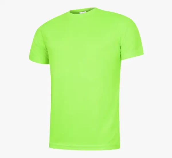 Uneek Mens Ultra Cool T Shirt electric green