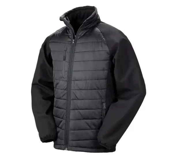 Result Compass Padded Softshell Jacket black and black