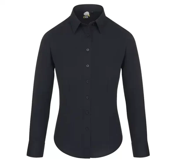 Essential long sleeve blouse black