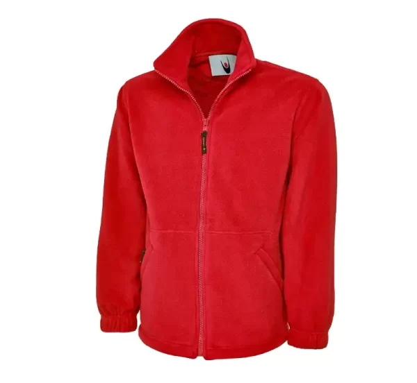 Uneek Classic Full Zip Micro Fleece Jacket red